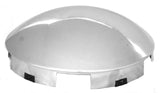 Front Hub Caps 5 Notch Dome Chrome Aluminum Wheel 1" Lip GG#10744 Pair