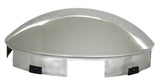 Front Hub Caps 5 Notch Dome Chrome Aluminum Wheel 1" Lip GG#10744 Pair