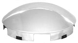 Front Hub Caps 5 Notch Dome Chrome Aluminum Wheel 1" Lip GG#10744 Pair
