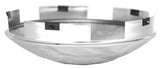 Front Hub Caps 5 Notch Dome Chrome Aluminum Wheel 1" Lip GG#10744 Pair