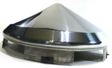 GG Front Hub Cap Universal Fit Cone Pointed 1" Lip Aluminum Wheel #10752 Each