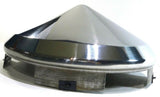 GG Front Hub Cap Universal Fit Cone Pointed 1" Lip Aluminum Wheel #10752 Each