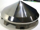 Front Hub Caps Universal Fit Cone Pointed 1" Lip for Aluminum Wheel GG10752 Pair