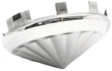 GG Front Hub Caps Universal Fit Cone Pinwheel Stainless Steel 1" Lip #10754 Pair