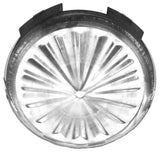 GG Front Hub Caps Universal Fit Cone Pinwheel Stainless Steel 1" Lip #10754 Pair