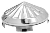 GG Front Hub Caps Universal Fit Cone Pinwheel Stainless Steel 1" Lip #10754 Pair