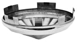 GG Front Hub Caps Universal Fit Cone Pinwheel Stainless Steel 1" Lip #10754 Pair