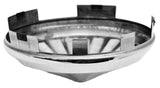 GG Front Hub Caps Universal Fit Cone Pinwheel Stainless Steel 1" Lip #10754 Pair