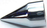 Chrome Spike Nut Covers 3/4" Hex Wrench Size 1-7/8" Tall Plastic UP10765 (10 Pac