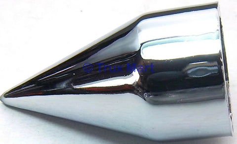 Chrome Spike Nut Covers 3/4" Hex Wrench Size 1-7/8" Tall Plastic UP10765 (10 Pac