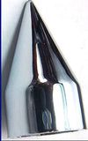 Chrome Spike Nut Covers 3/4" Hex Wrench Size 1-7/8" Tall Plastic UP10765 (10 Pac