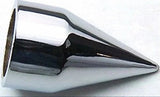Chrome Spike Nut Covers 3/4" Hex Wrench Size 1-7/8" Tall Plastic UP10765 (10 Pac