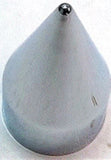 Chrome Spike Nut Covers 3/4" Hex Wrench Size 1-7/8" Tall Plastic UP10765 (10 Pac