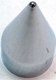Chrome Spike Nut Covers 3/4" Hex Wrench Size 1-7/8" Tall Plastic UP10765 (10 Pac