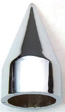 Chrome Spike Nut Covers 3/4" Hex Wrench Size 1-7/8" Tall Plastic UP10765 (10 Pac