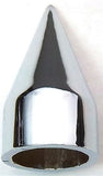 Chrome Spike Nut Covers 3/4" Hex Wrench Size 1-7/8" Tall Plastic UP10765 (10 Pac