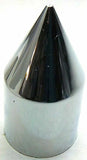 Nut Covers 1-1/8" Spike Chrome Plastic 2-13/16" Tall UP#10768 PKG of 10