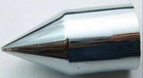 Nut Covers 1-1/8" Spike Chrome Plastic 2-13/16" Tall UP#10768 PKG of 10