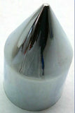 Nut Covers 1-1/8" Spike Chrome Plastic 2-13/16" Tall UP#10768 PKG of 10