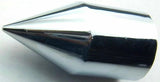 Nut Covers 1-1/8" Spike Chrome Plastic 2-13/16" Tall UP#10768 PKG of 10