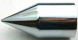 Nut Covers 1-1/8" Spike Chrome Plastic 2-13/16" Tall UP#10768 PKG of 10