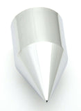Lug Nut Covers 33 mm Push-On Spike Chrome Plastic 3 1/8 Tall #10769 Set of 40