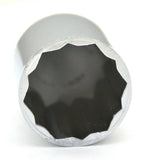 Lug Nut Covers 33 mm Push-On Spike Chrome Plastic 3 1/8 Tall #10769 Set of 40