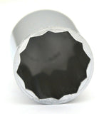 Lug Nut Covers 33 mm Push-On Spike Chrome Plastic 3 1/8 Tall #10769 Set of 40