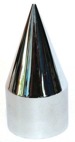 Lug Nut Covers 1 1/2" Push-On Spike Chrome Plastic 4 1/4" UP#10770 Set of 20