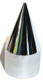 Lug Nut Covers 1 1/2" Push-On Spike Chrome Plastic 4 1/4" UP#10770 Set of 20