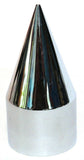 Lug Nut Covers 1 1/2" Push-On Spike Chrome Plastic 4 1/4" UP#10770 Set of 40