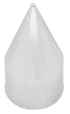 Lug Nut Covers 1 1/2" Push-On Spike Chrome Plastic 4 1/4" UP#10770 Set of 40