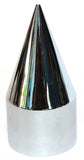 Lug Nut Covers 1 1/2" Push-On Spike Chrome Plastic 4 1/4" UP#10770 Set of 5