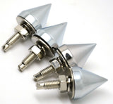 Spike License Plate Bolts Universal Fit Zinc Die Cast 1/8” OD UP#10878-Pack of 4