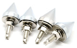 Spike License Plate Bolts Universal Fit Zinc Die Cast 1/8” OD UP#10878-Pack of 4