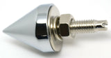 Spike License Plate Bolts Universal Fit Zinc Die Cast 1/8” OD UP#10878-Pack of 4
