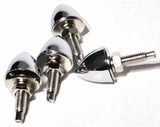 License Plate Bolts W/Washers & Nuts Bullet Chrome Metal 1.25" L UP#10889-4 Pack