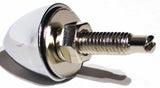 License Plate Bolts W/Washers & Nuts Bullet Chrome Metal 1.25" L UP#10889-4 Pack