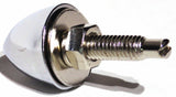 License Plate Bolts W/Washers & Nuts Bullet Chrome Metal 1.25" L UP#10889-4 Pack