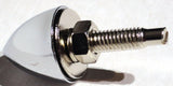 License Plate Bolts W/Washers & Nuts Bullet Chrome Metal 1.25" L UP#10889-4 Pack