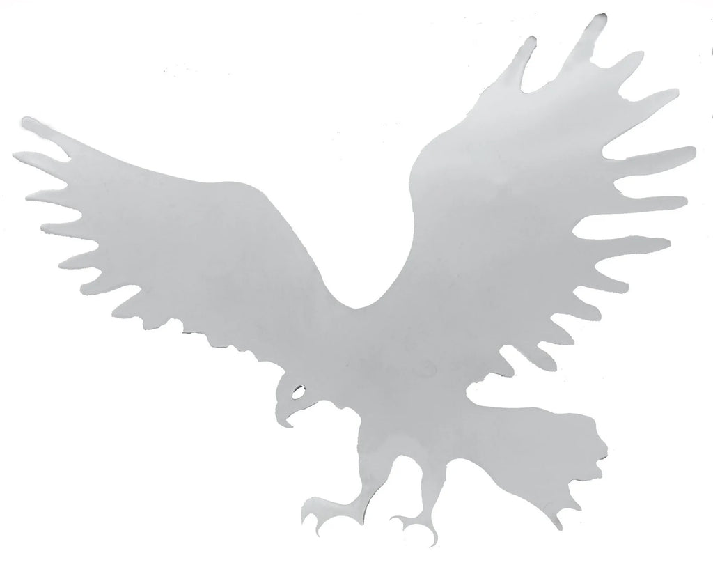 Cut Out Eagle Beak Facing Left Chrome Welded Stud 7 1/2" by 9 1/2" UP#10920