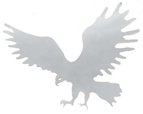 Cutout Eagle Beak Facing Left Chrome Welded Stud 7 1/2" by 9 1/2" UP#10920
