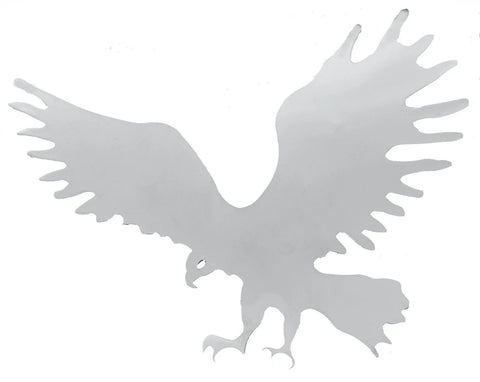 Cutout Eagle Beak Facing Left Chrome Welded Stud 7 1/2" by 9 1/2" UP#10920