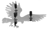 Cutout Eagle Beak Facing Left Chrome Welded Stud 7 1/2" by 9 1/2" UP#10920