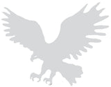Cutout Eagle Beak Facing Left Chrome Welded Stud 7 1/2" by 9 1/2" UP#10920