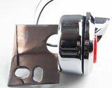 UP LED Mud Flap Hanger End 2" Light 9 Red LEDs/Red Lens Chrome #10981 Each