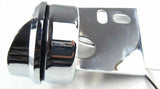 UP LED Mud Flap Hanger End 2" Light 9 Red LEDs/Red Lens Chrome #10981 Each