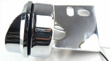 UP LED Mud Flap Hanger End 2" Light 9 Red LEDs/Red Lens Chrome #10981 Each