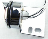 UP LED Mud Flap Hanger End 2" Light 9 Red LEDs/Red Lens Chrome #10981 Each