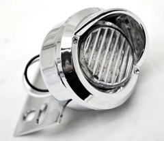 UP LED Mud Flap Hanger End 2" Light 9 Amber LEDs/Clear Lens Chrome #10982 Pair